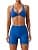 Workout Sets for Women 2 Piece Twist Front Halter Sports Bras High Waist Booty Shorts Exercise Gym Yoga Outfit