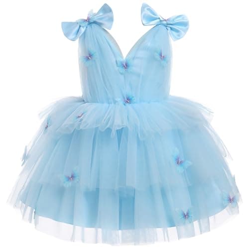 Butterfly Theme Toddler Girls Party Dress