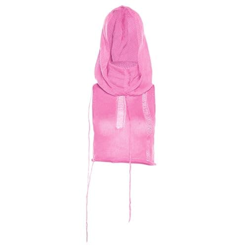 Women Knitted Sleeveless Hoodie Crop Top Streetwear Rave Outfit