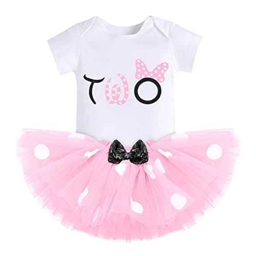 Baby Girl Mouse Birthday Outfit for 1st and 2nd Birthday Cake Smash