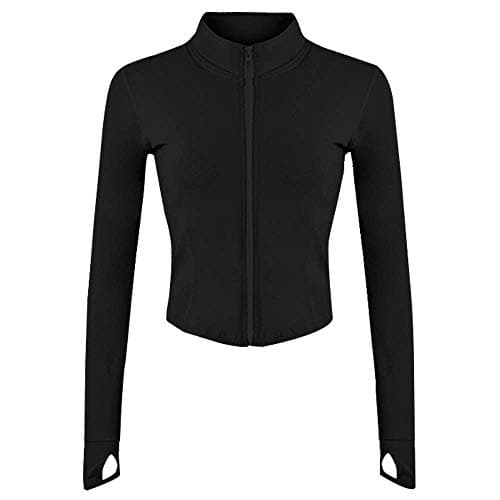 Lviefent Women's Lightweight Full Zip Running Jacket for Slim Fit Yoga Workout
