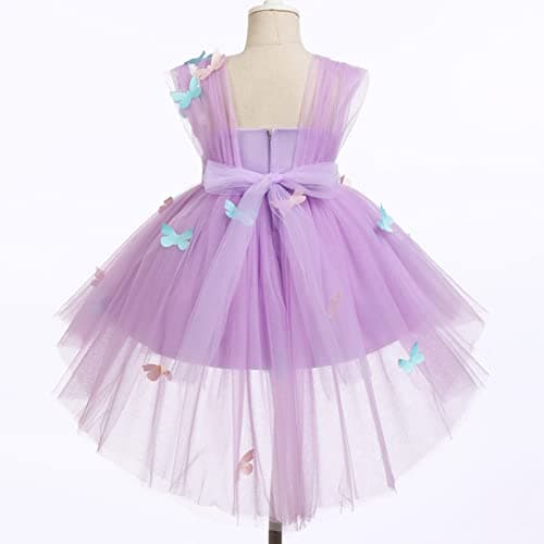 IBTOM CASTLE Butterfly Embroidery Baby Butterfly Tutu Gown