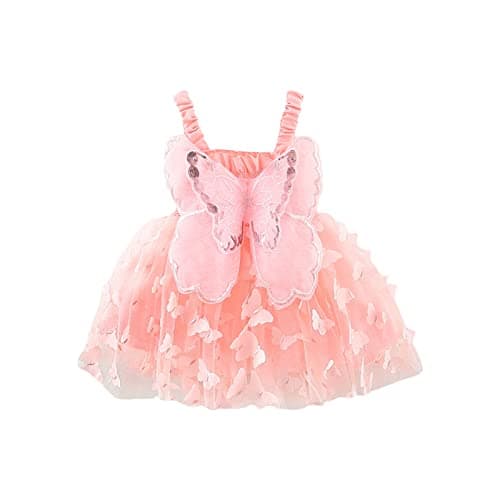 Gaono Baby Butterfly Wings A-Line Fairy Tutu Dress