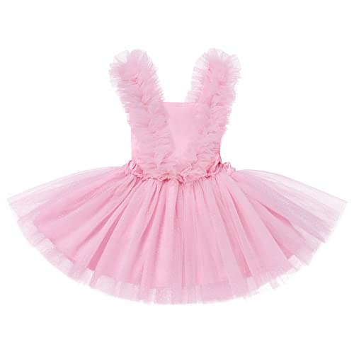 IMEKIS Toddler Baby Girl First Birthday Princess Dress with Headband