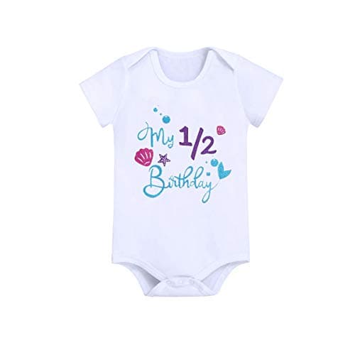 Baby Girls Mermaid 1st Birthday Outfit Set