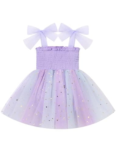 FYMNSI Baby Girl 1st Birthday Cotton Tutu Jumpsuit Summer Dress