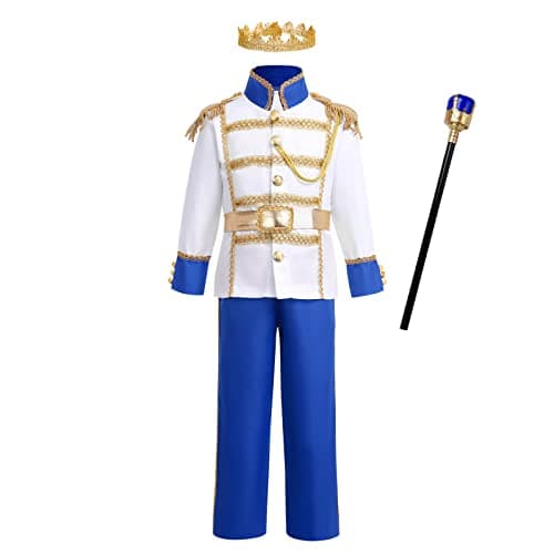 ODIZLI Prince Charming Costume for Kids Boys - Halloween Carnival Dress Up Suit
