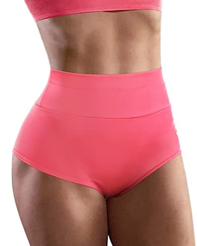 AIMILIA Women's High Waist Yoga Booty Shorts Spandex Dance Leggings