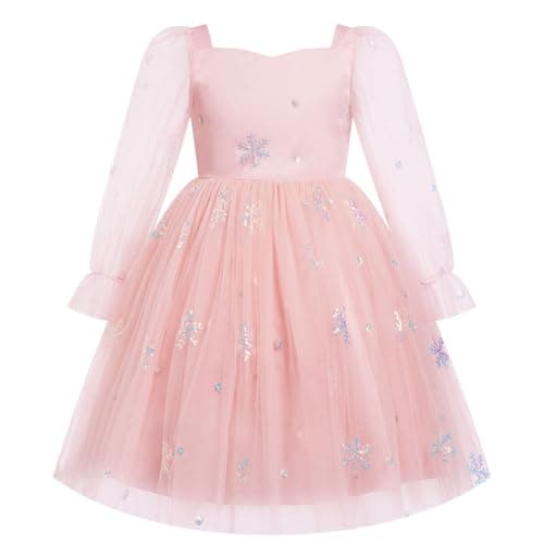 Girls Birthday Princess Dress with Sparkle Butterfly Stars
