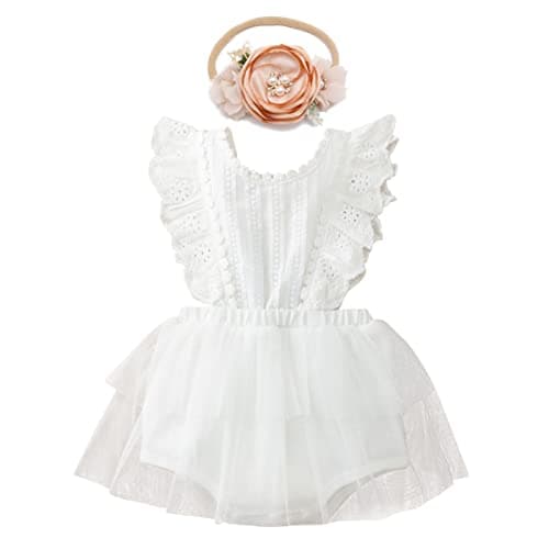 FYMNSI Baby Girl 1st Birthday Tutu Dress Floral TullePhoto Shoot Clothes
