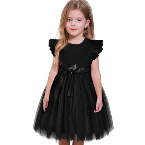 Sinhoon Toddler Girl Tulle Summer Ruffle Dresses 1-6Y