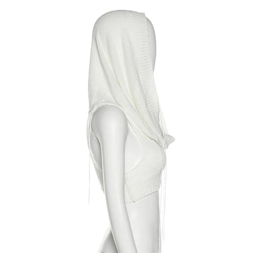 Women Sleeveless Crop Top Hoodies