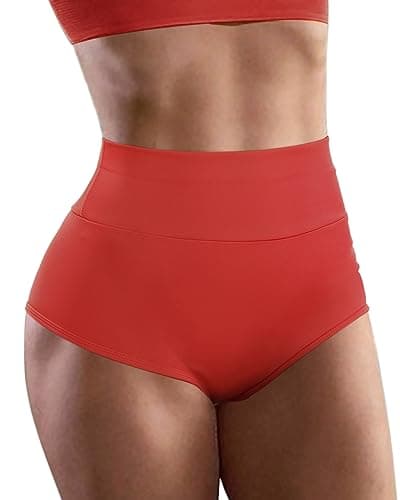 AIMILIA Women's High Waist Yoga Booty Shorts Spandex Dance Leggings