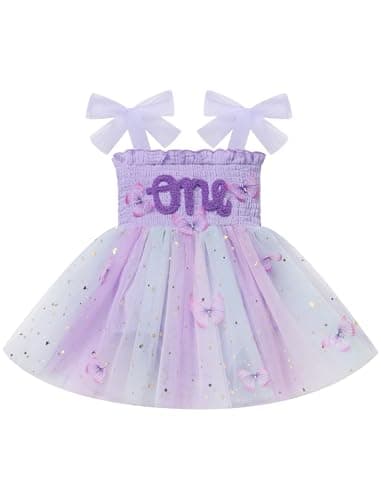 FYMNSI Baby Girl 1st Birthday Cotton Tutu Jumpsuit Summer Dress