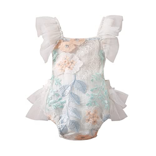 Newborn Baby Girl Butterfly Romper Jumpsuit
