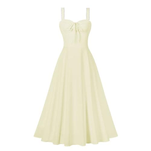 Floral Corset Dress: A Vintage Sundress for Women's Summer Parties