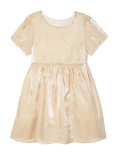 Minitaylor Girls' Casual Sleeveless Dresses Back Cutout Elastic Waist Pattern