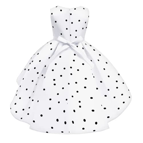 Dalmatian Costume for Girls: Dress with Headband and Tail for Halloween and Birthday Outfit