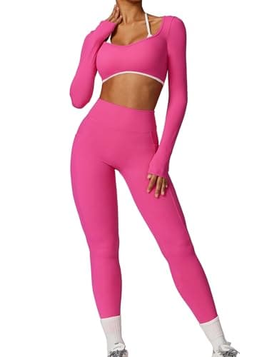 AGYMNX Women's Workout Sets: Seamless Leggings & Crop Tops
