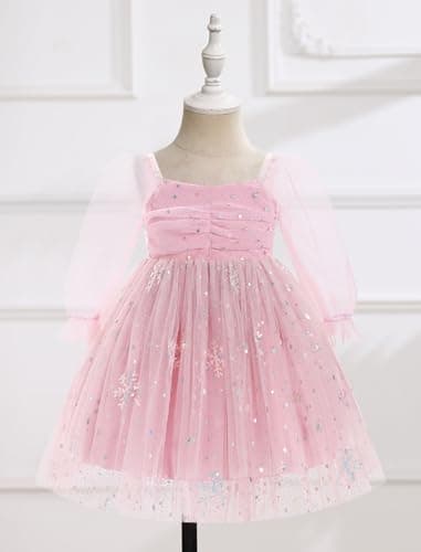 Toddler Girl Floral Birthday Dress for Wedding Party Cake Smash