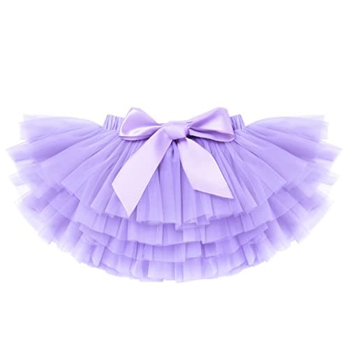 IMEKIS Baby Girls Tutu Skirt Diaper Cover Headband Set for Birthday Photo Shoot