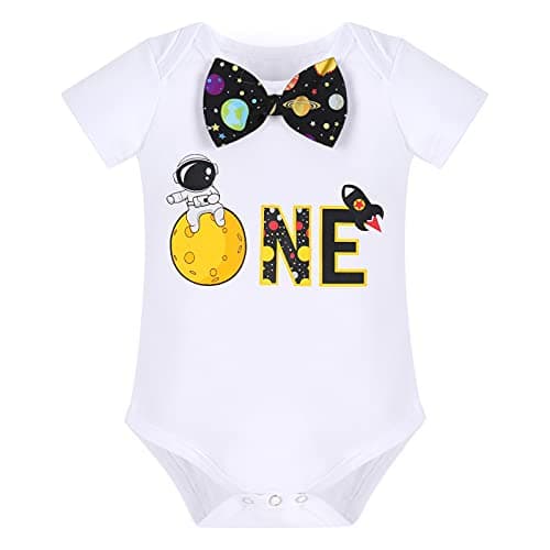 Baby Boys Space Birthday Cake Smash Outfit