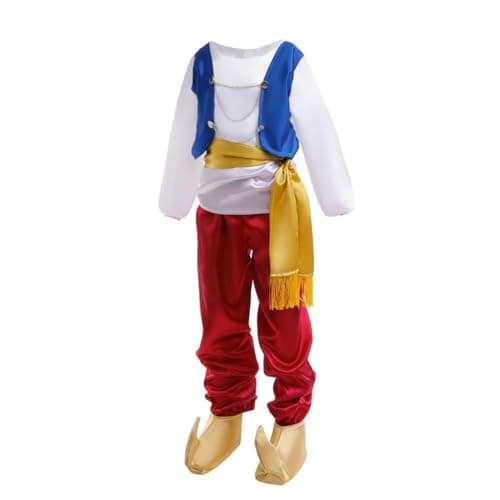 Dressy Arabian Prince Genie Costume for Toddler Boys Halloween