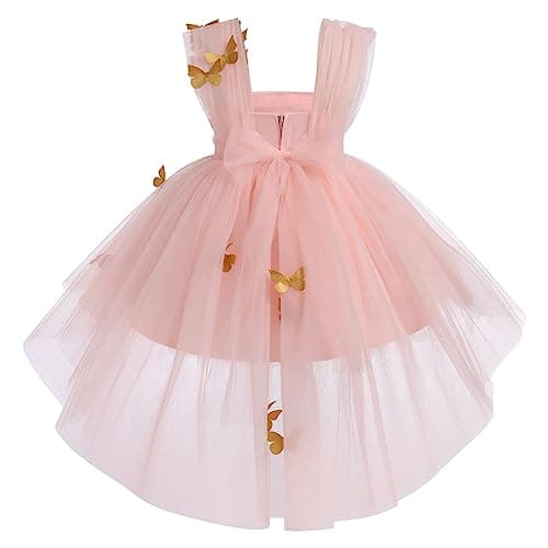Toddler Girls' Butterfly Birthday Dress with Tulle - Formal & Photo Shoot Ready