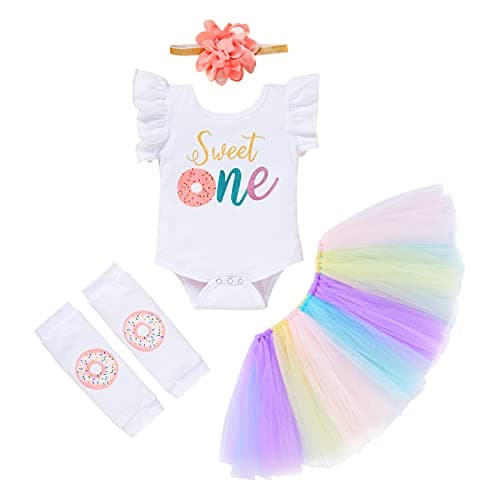 Baby Girl 1st Birthday Cake Smash Outfit Set