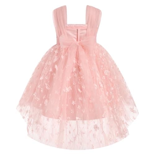 IDOPIP High-Low Tutu Dress for Girls Birthday Party Formal Wear