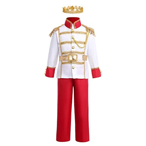 ODIZLI Prince Charming Costume for Kids Boys - Halloween Carnival Dress Up Suit