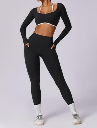 AGYMNX Women's Workout Sets: Seamless Leggings & Crop Tops