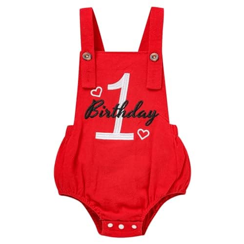 Sinhoon Baby Boys' & Girls' 1st Birthday Romper
