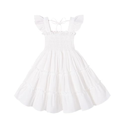 Younger Tree Girls Sleeveless Ruffle Dress Summer Beach Outfit