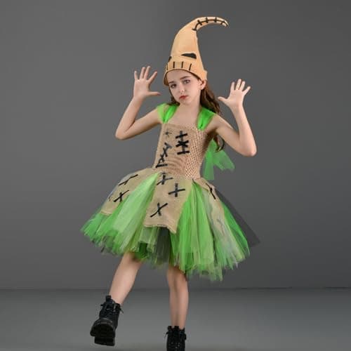 Halloween Ghost Costume Tutu Dress for Toddler Girls