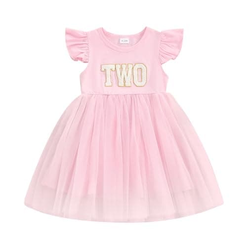 Baby Girls 1st Birthday Outfit: Romper, Tutu Skirt, Summer Clothes