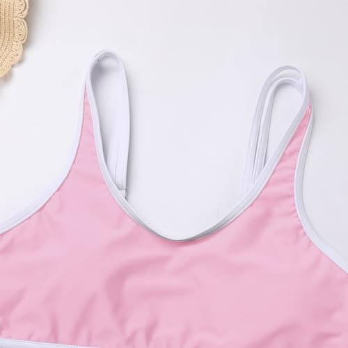 IMEKIS Women's Summer Two-Piece Bikini Set Color Block Swimsuit