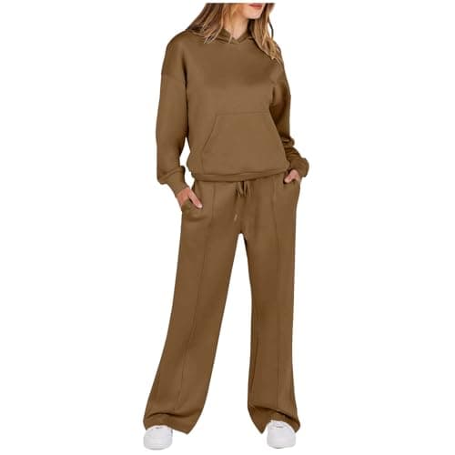 MXTPOV Women's Long-Sleeve Oversized Hoodie & Sweatpants Tracksuit