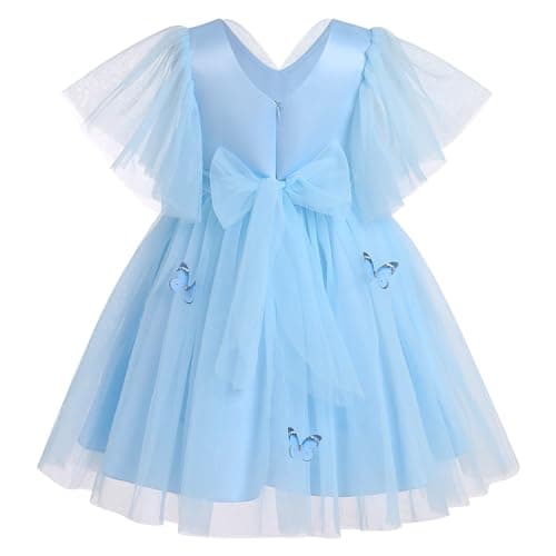 IMEKIS Kids Princess Butterfly Dress for 3-8T Wedding Party Photo Shoot