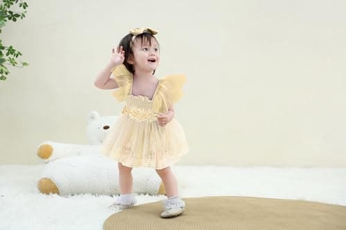 Ruffe Infant Tulle Romper Sleeveless Baby Girl Outfit 0-18M