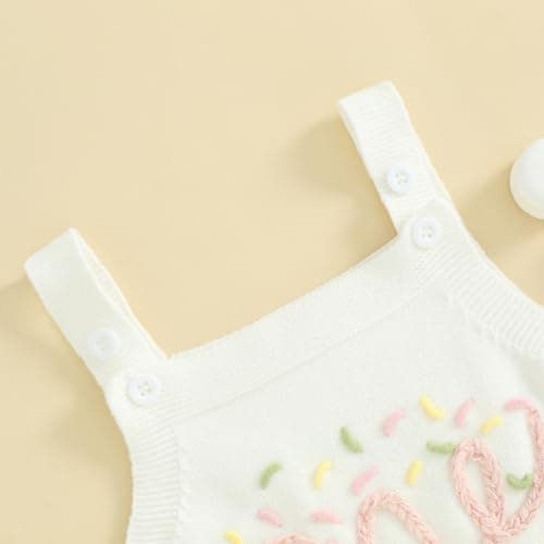 Cute Sleeveless Knit Romper for Birthday and Summer