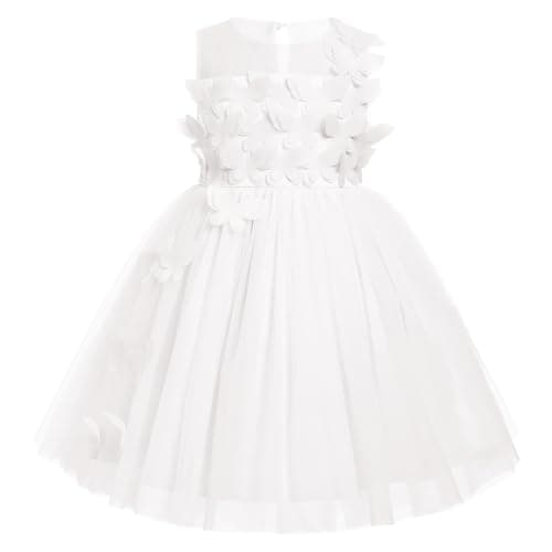 Toddler Girls' Butterfly High-Low Tulle Birthday Dress for Parties and Photos