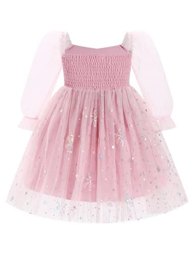 Toddler Girl Floral Birthday Dress for Wedding Party Cake Smash