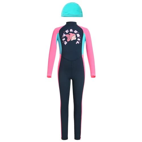 IMEKIS Full Body Wetsuit Rash Guard for Kids UPF 50+ with Hat