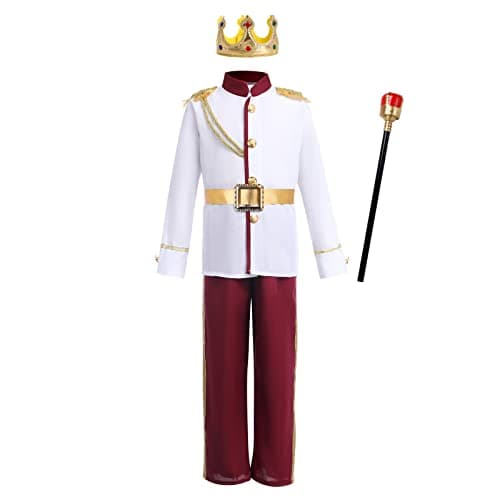 IWEMEK Boys Medieval Prince Costume for Toddlers - Royal Cosplay Party and Halloween Outfit