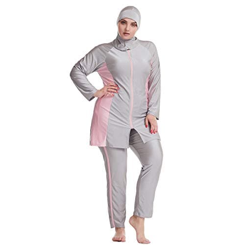 IMEKIS Modest Women's Plus Size Muslim Burkini Swimwear Set