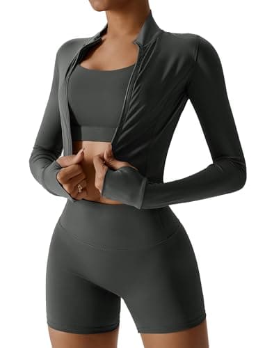 AGYMNX High Waisted Seamless Shorts Crop Top Gym Yoga Outfit