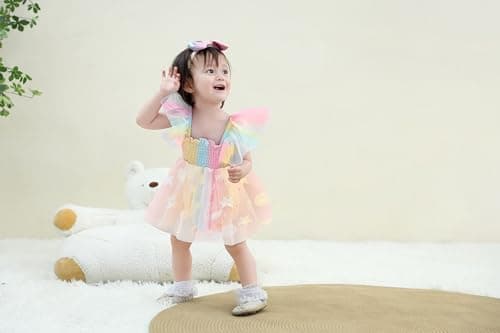 Ruffe Infant Tulle Romper Sleeveless Baby Girl Outfit 0-18M