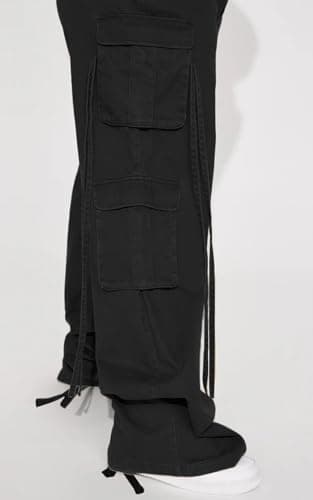 Fablinic Women's Y2K High-Wasted Straight Leg Cargo Pants with 6 Pockets