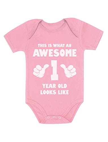 Tstars 1st Birthday Outfit Boy Girl Awesome First Bday Bodysuit